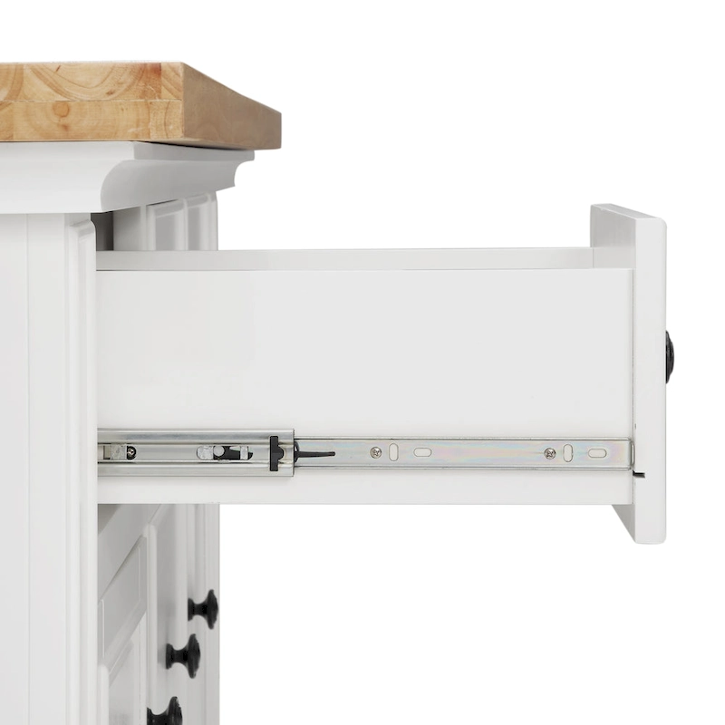 Crosley Julia Wood Top Island With X-Back Stools - 50 W x60 D x41 H