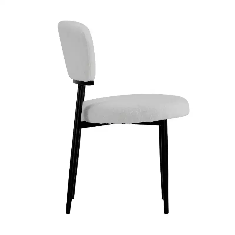 Christopher Knight Home Atrass Upholstered Dining Chair with Metal Legs (Set of 4)