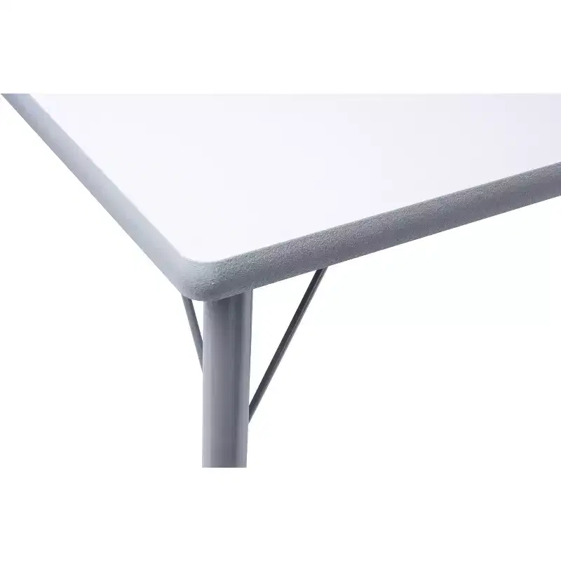 Bintiva Activity Table & Chair Set  24x48 Gray Sprayed Edge Table with Adjustable Legs and 4 Blue 12 NAAR Classroom Chairs