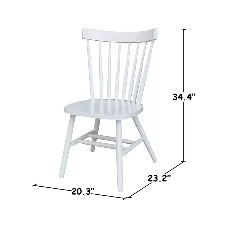 International Concepts Copenhagen Armless Chair with Plain Legs