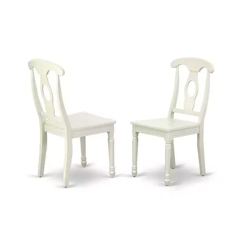 HomeStock 5 Piece Dining Room Furniture Set Includes a Round Kitchen Table with Dropleaf and 4 Dining Chairs, 42x42 Inch
