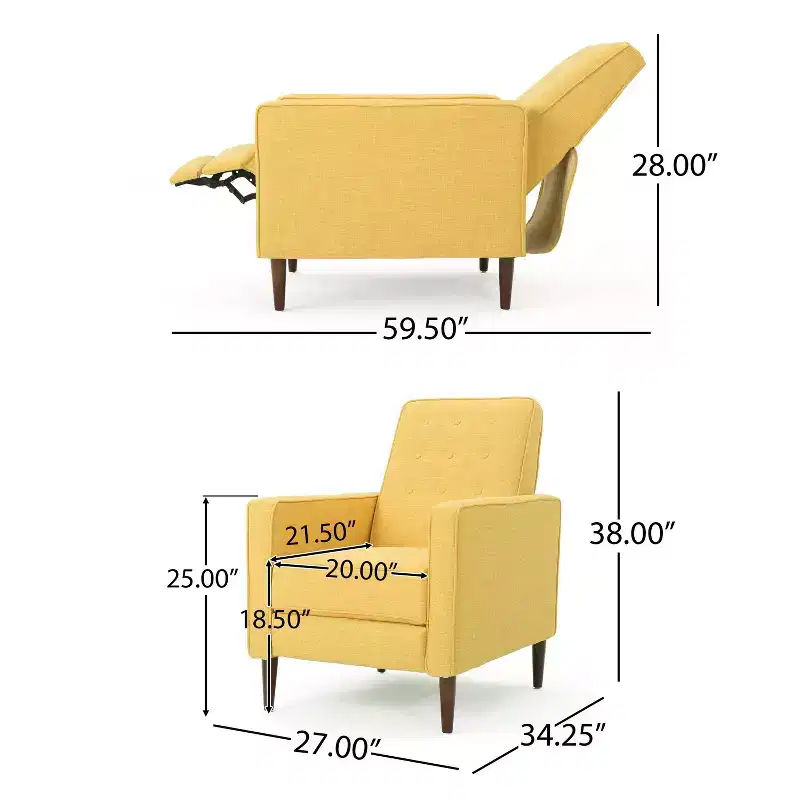 Mervynn Mid-Century Recliner - Christopher Knight Home