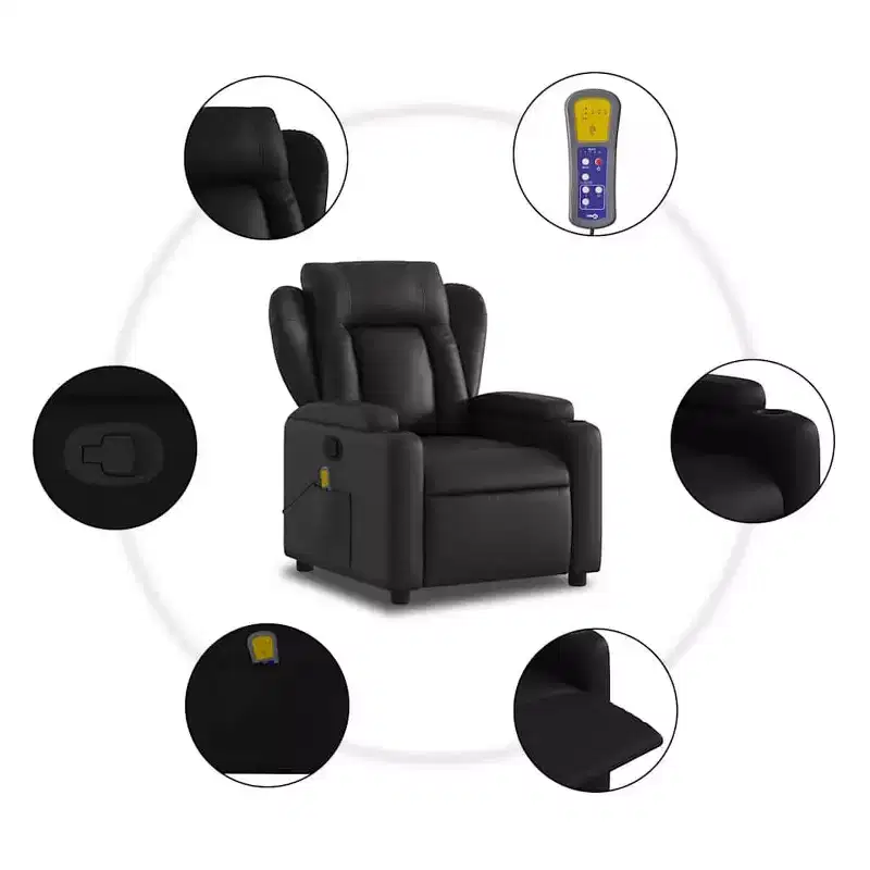 vidaXL Electric Massage Recliner Chair