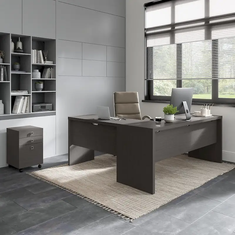 Echo 72W L Shaped Computer Desk w/ Drawers by Bush Business Furniture