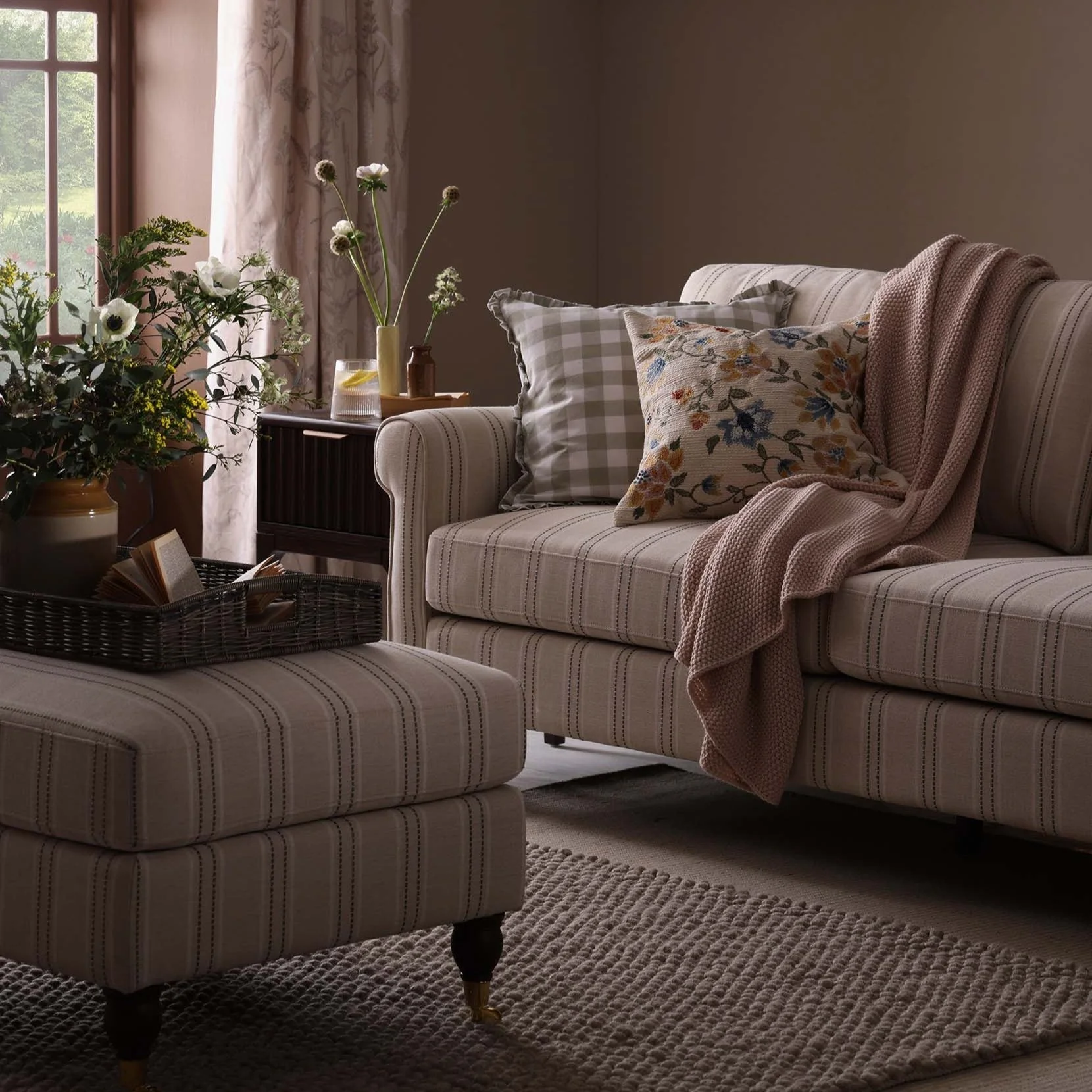 2 Seater Sofa - Stripe