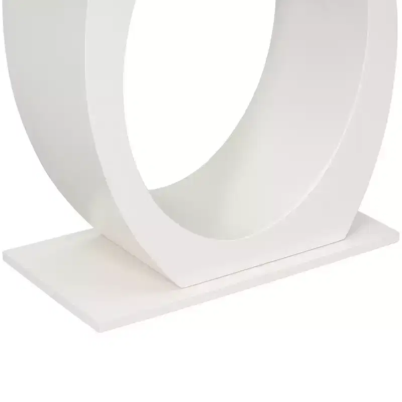 Whisen Modern Console Table & Entryway Table, Sturdy Sofa Table with Egg-Shaped Base