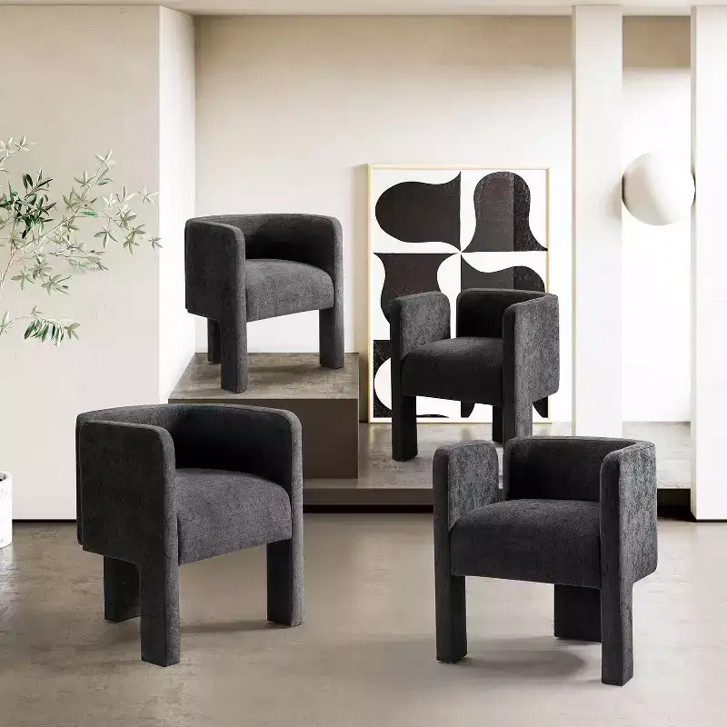Elias Dining Chair with Three-legged Design Set of 6 ART OF LIVING DESIGNS