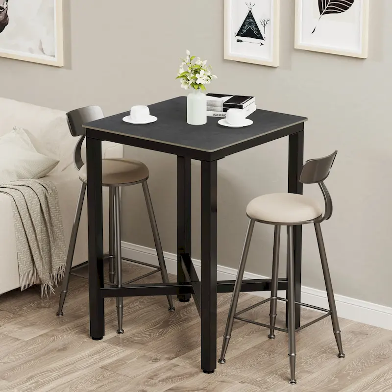 Bar Height 41.4 Dining Table - 27.55x27.55x41.4 inch