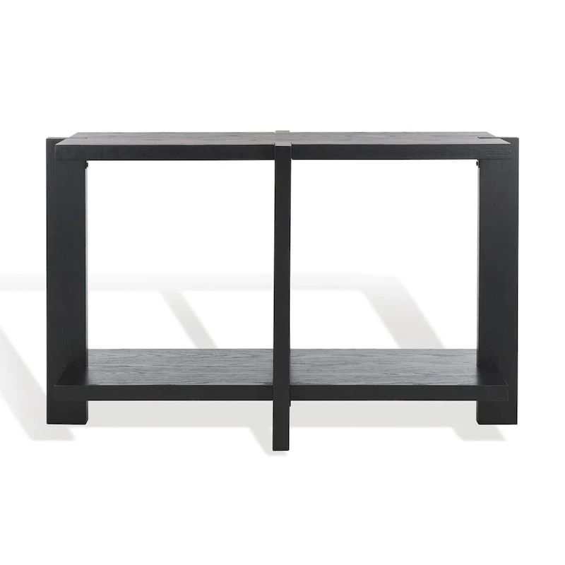 Rectangular Oak Veneer Wood Console Table - 48W x 20D x 30H