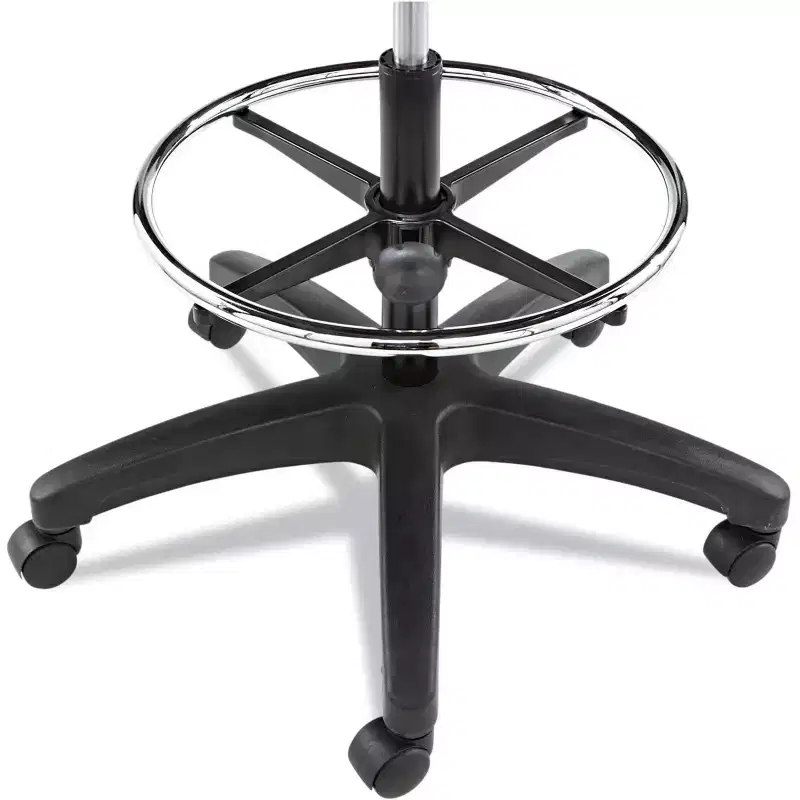 Swivel Task Stool – Molded Plastic, Adjustable Footring, Casters