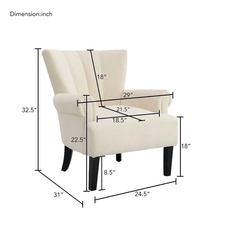 Modern Fabric Accent Living Room Chairs