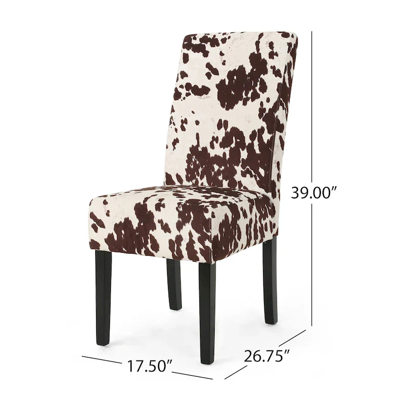 Pertica Patterned Upholstered Dining Chairs (Set of 4) by Christopher Knight Home