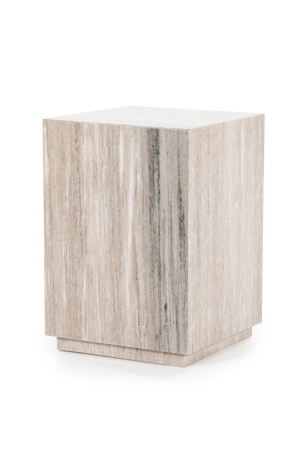 Lacquered Marble Side Table