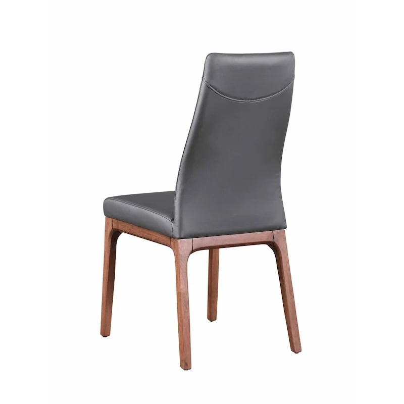 Somette Modern Contour Back Side Chair with Wood Base, Set of 2
