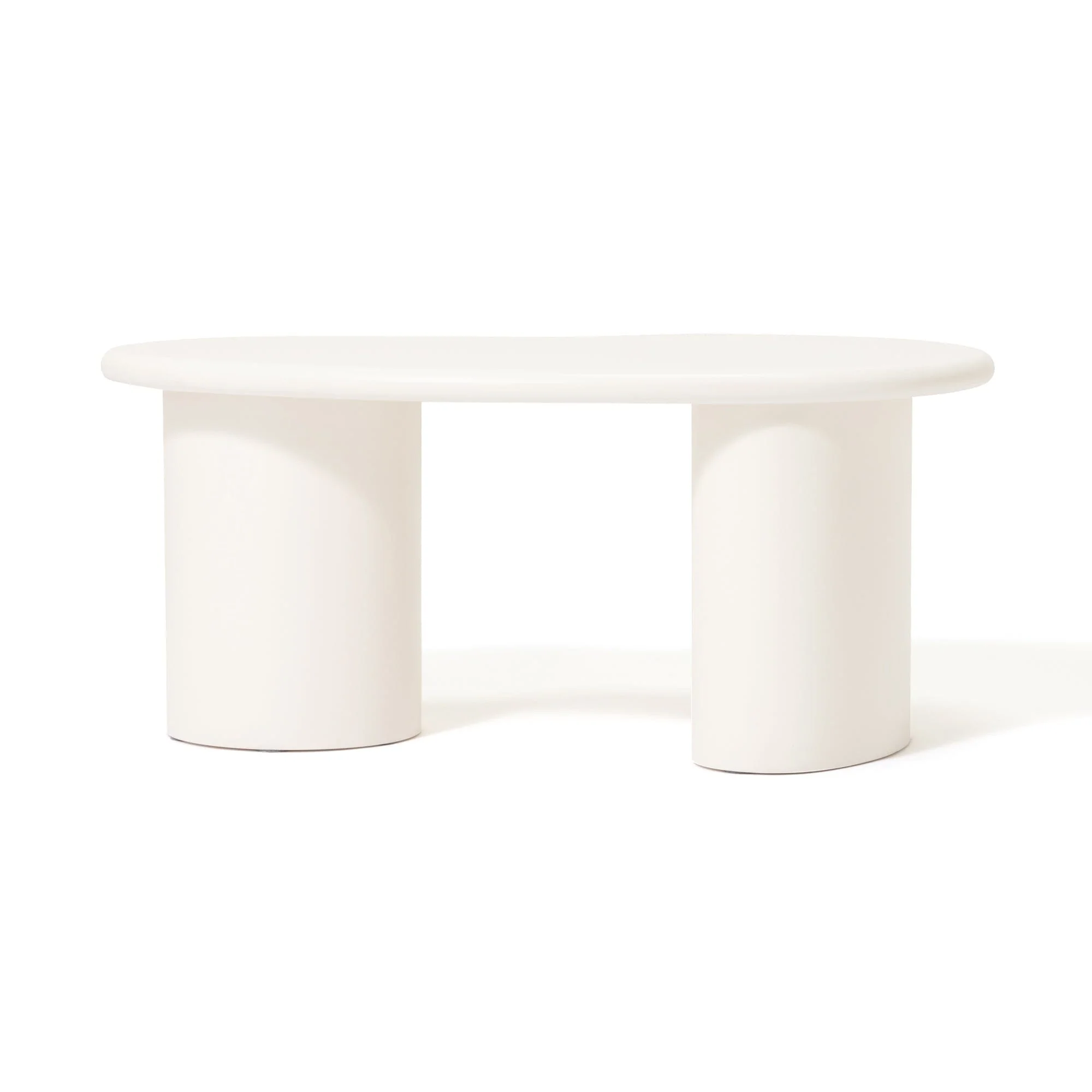 White Oval Coffee Table