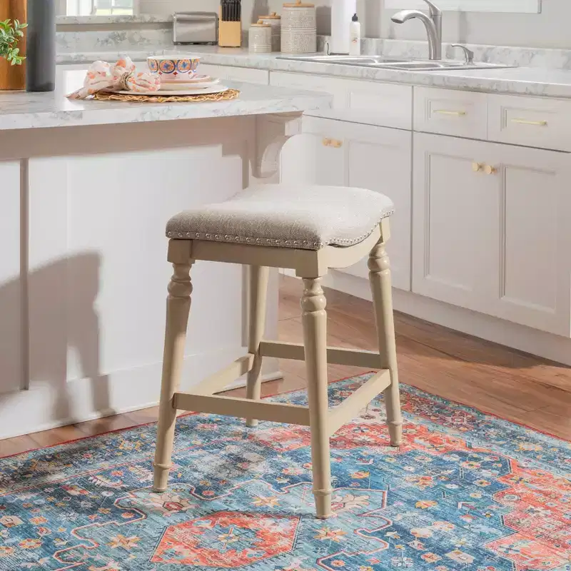 Brayden Big and Tall Backless Wood Counter Height Barstool - Powell