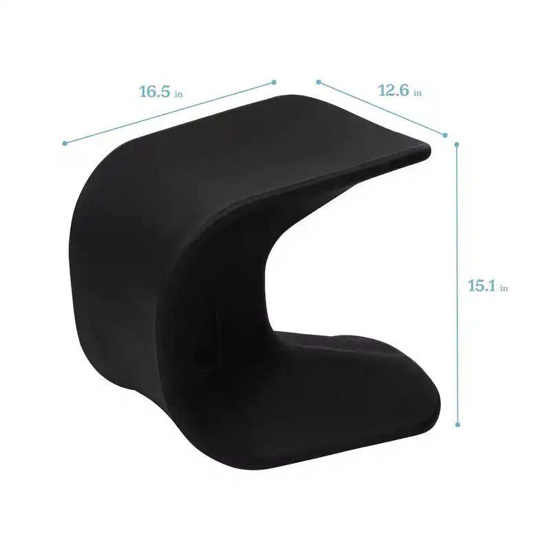 ECR4Kids Wave Seat Perch Stool, 14in - 15.1in Seat Height, Flexible Seating, 2-Pack
