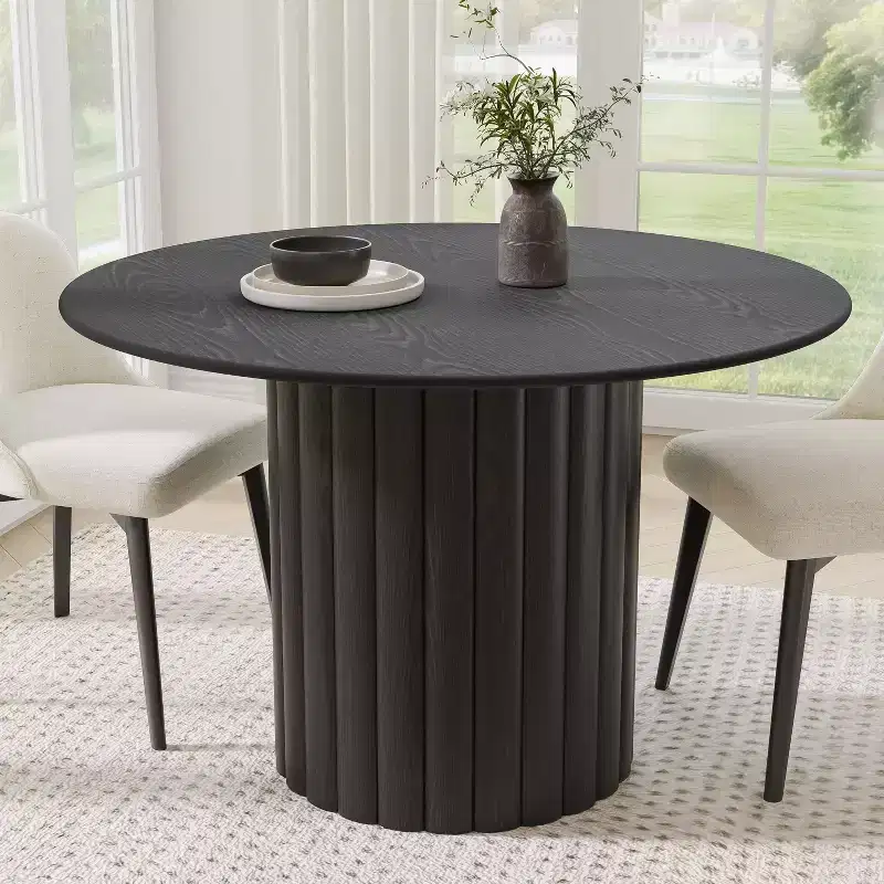 46 Round Solid Wood Dining Table Kitchen Tables