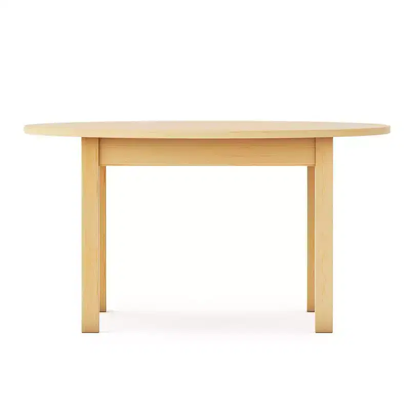 Toddler Table Natural: Round Wooden Activity Table for Kids, 30 Diameter | Toddler Desk for Playroom, Daycare & Preschool