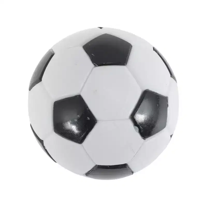 Unique Bargains Soccer Ball Magnetic Fridge Decal Irregular Shape Black White 1 Pc