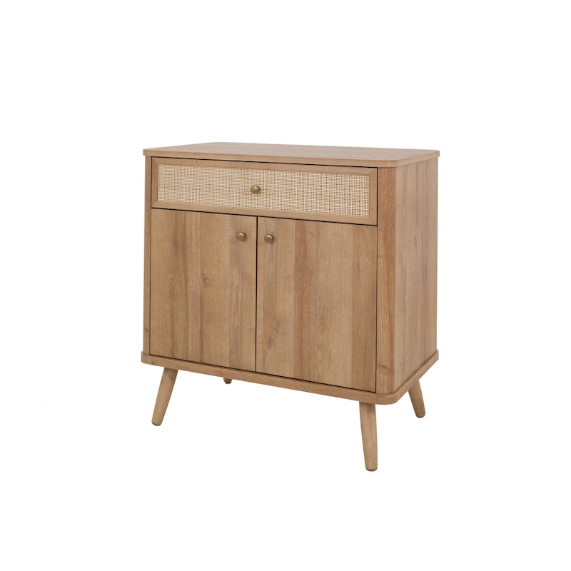 Thelma KD Rattan Small Cabinet 1 Drawer 2 Doors