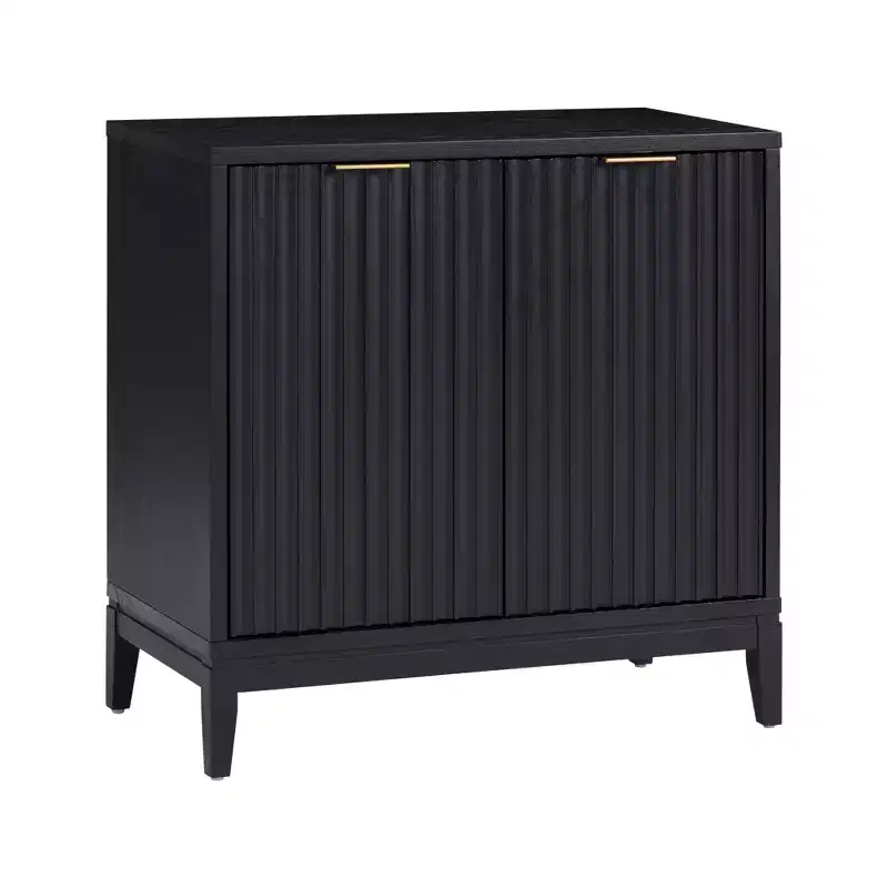 Nathan James Jasper Wood Fluted Console Table with Doors