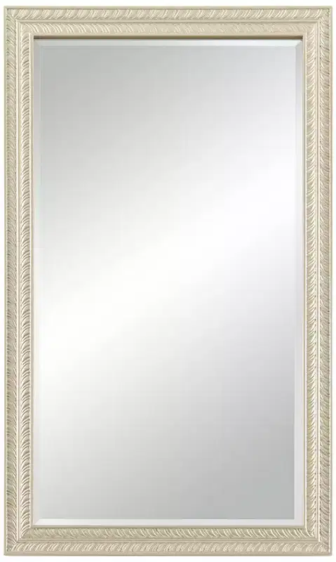 Rectangular Vanity Decorative Wall Mirror Modern Champagne Gold Wood Frame 24 Wide Bathroom Bedroom Living Home