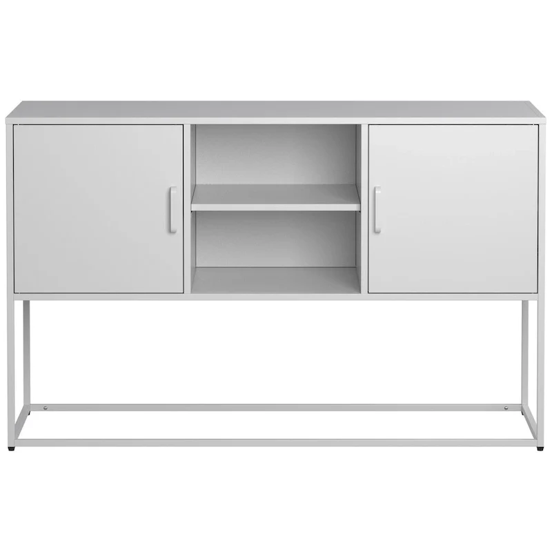 Sideboard Buffet Cabinet - Adjustable Feet, Anti-Tilt, Elegant Handle & Silent Magnetic Closure
