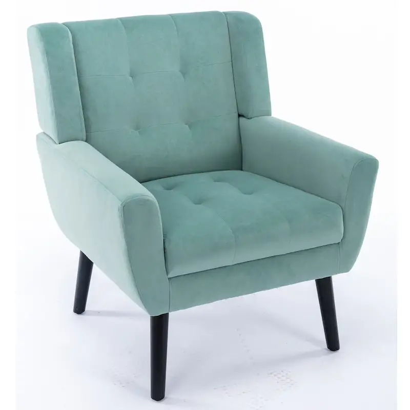 Modern Soft Velvet Ergonomics Accent Chair Living Room Chair Bedroom Chair Home Chair With Black Legs