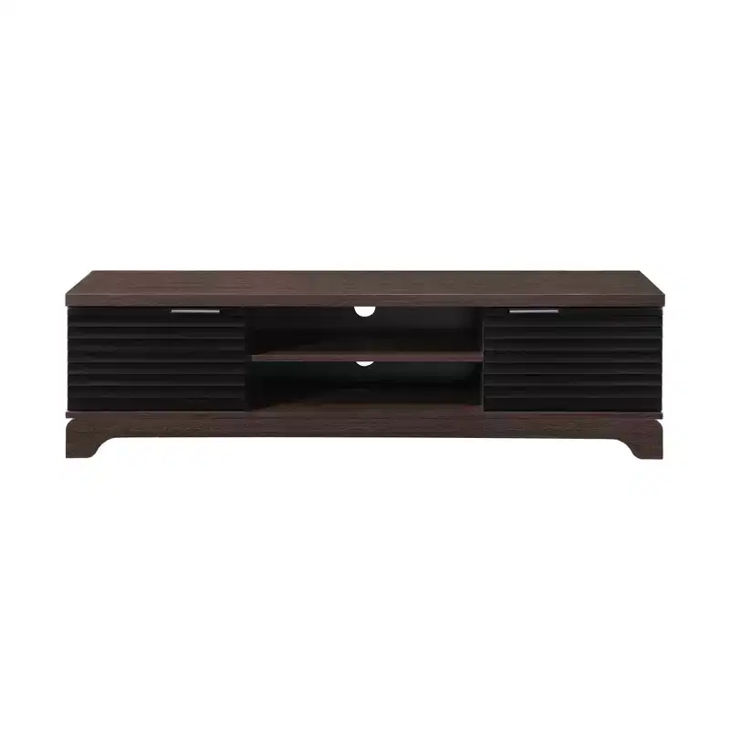 AndMakers 58.66 in. Wood TV Stand with 2 Storage Cabinets Fits TV's up to 65 in.