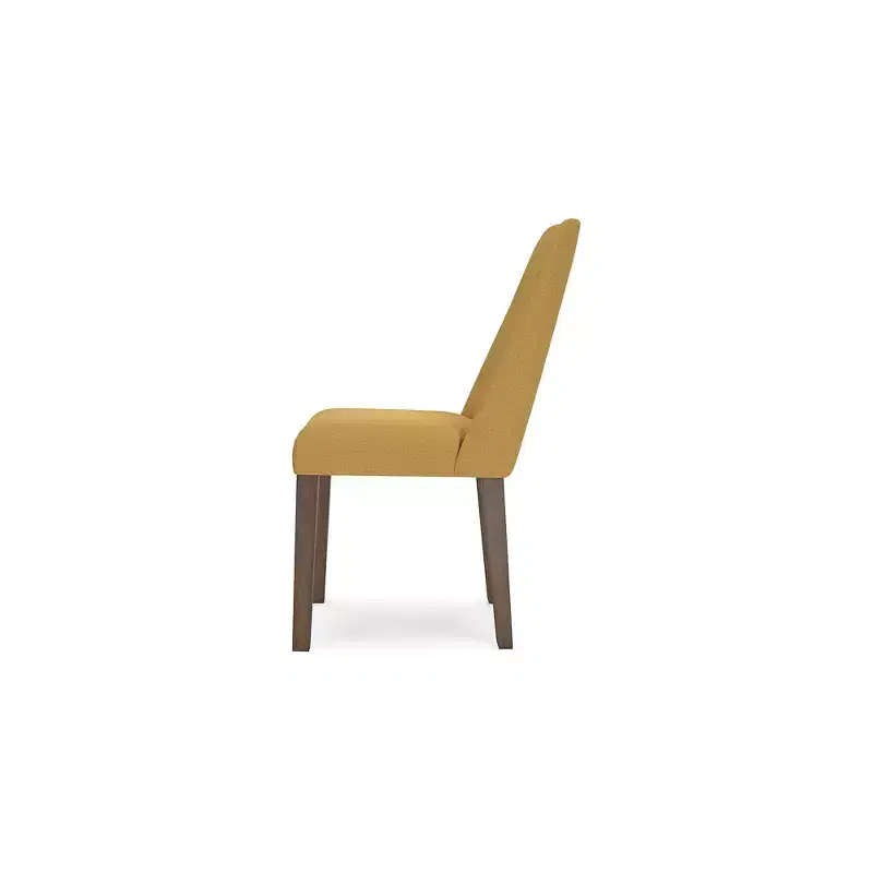 Signature Design by Ashley Lyncott Dining Room Upholstered Side Chair with Foam Cushion, Set of 2, Yellow