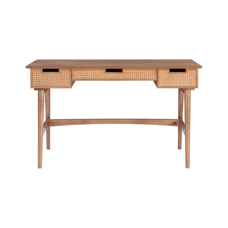 Rattan Mid-Century Desk