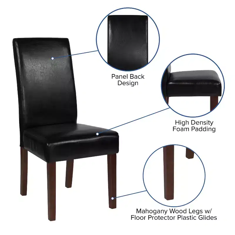 Flash Furniture Set of 4 Greenwich Series Parsons Chairs