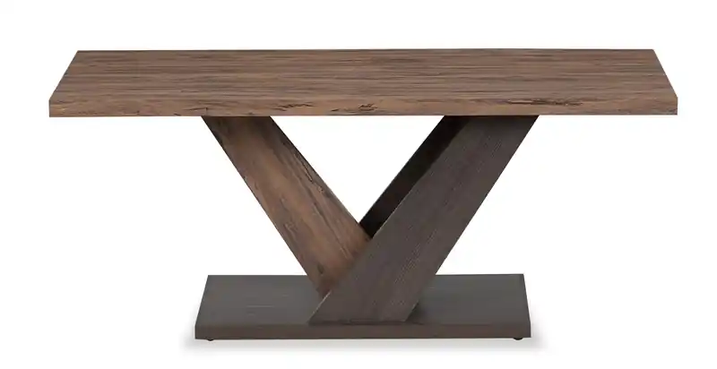 43.3 Modern Coffee Table - Dark Brown Wood
