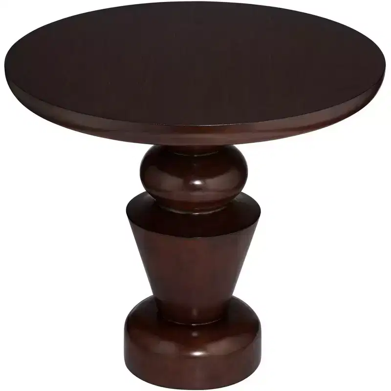 55 Downing Street Glenn 30 Wide Oak Veneer Pedestal Table