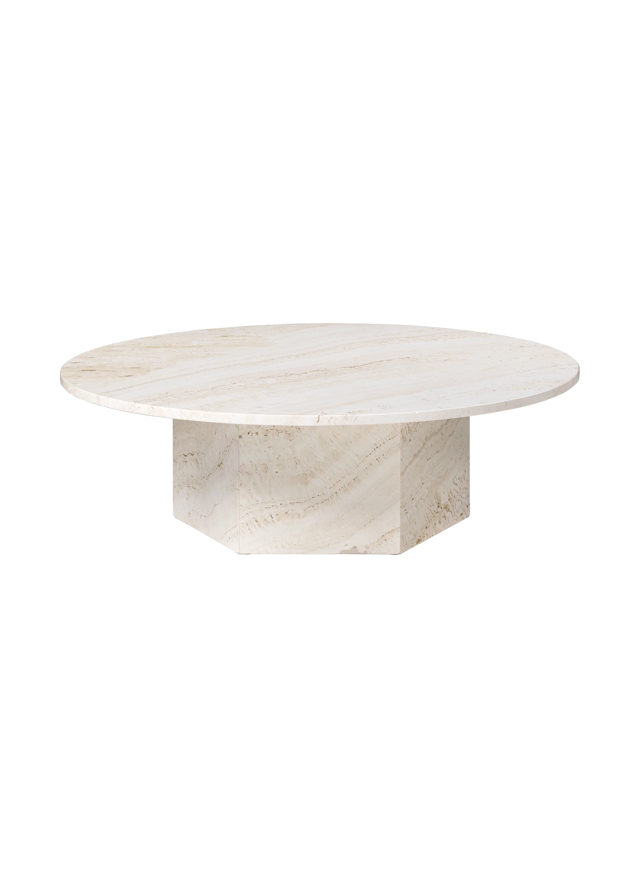 Mid-Century White Marble Round Coffee Table with Chrome Steel Frame for Living Room
