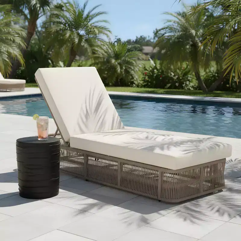 Christopher Knight Home Bhavya Modern Patio Seating Set with Iron and Rope Sunlounge