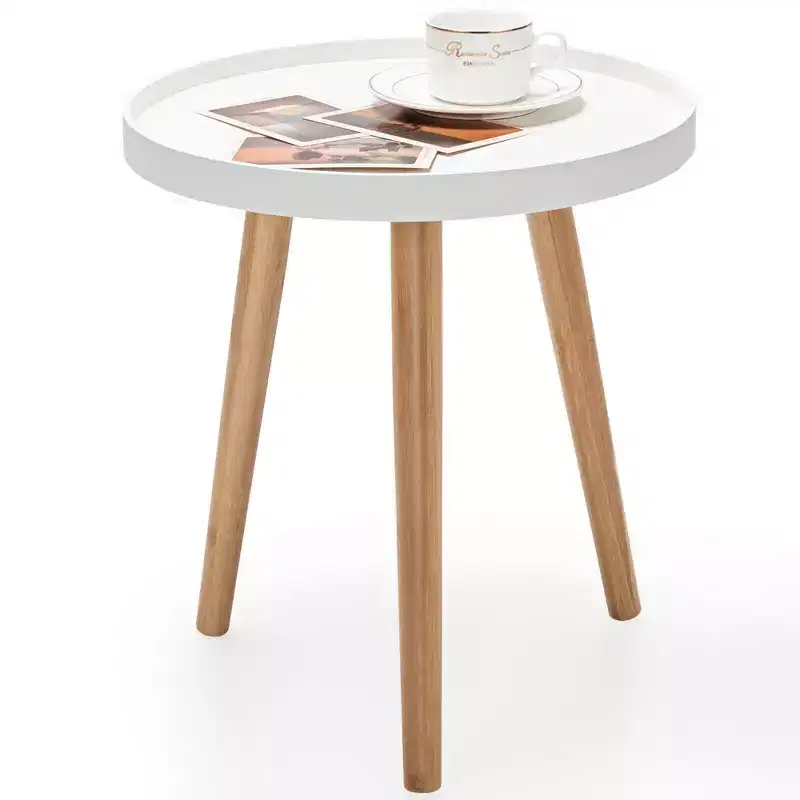 Round Side Table Sofa Coffee End Accent Table Nightstand Home
