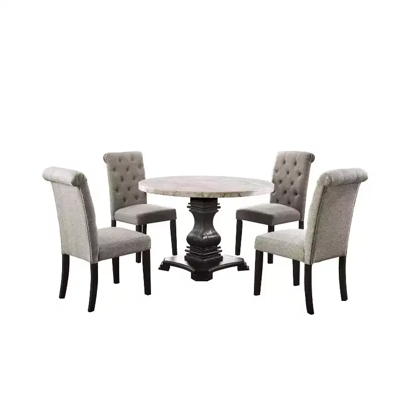 5pc Buckley Dining Set - HOMES: Inside + Out: Marble Top