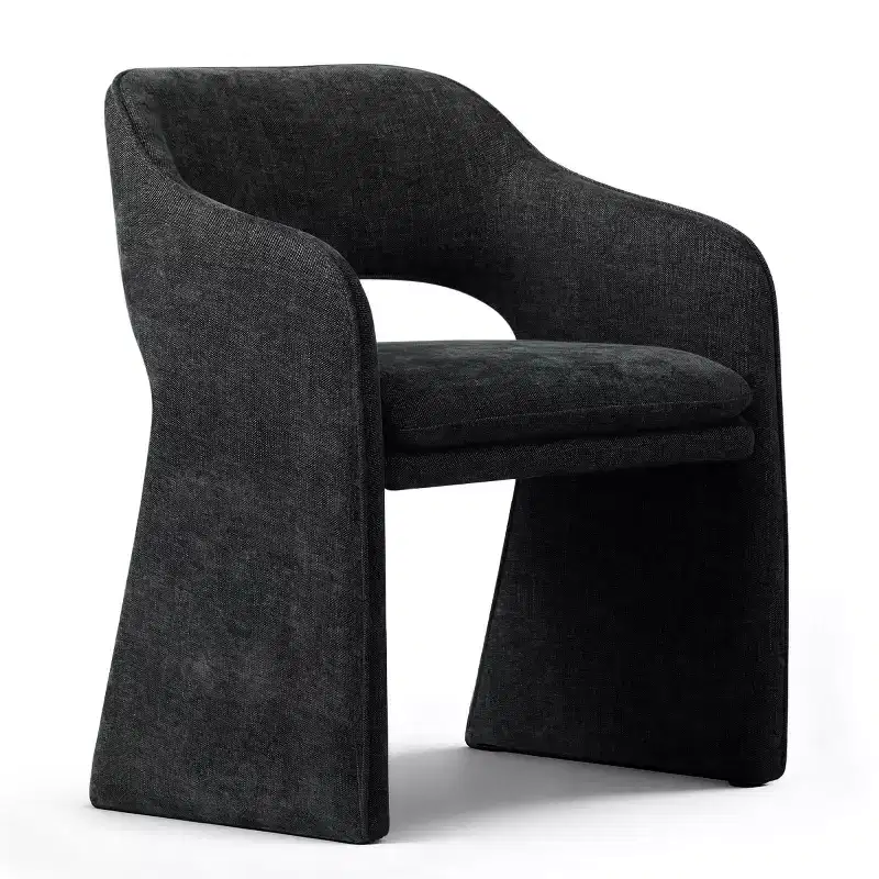 8-Piece Modern Dining Chairs, Fully Upholstered Fabric Kitchen Seating, Dining Room Chairs with Integrated Armrest and Leg Design