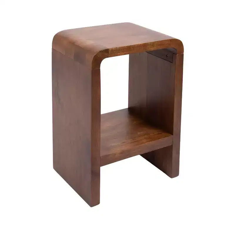 Side Table, 16x12x24, Walnut Brown