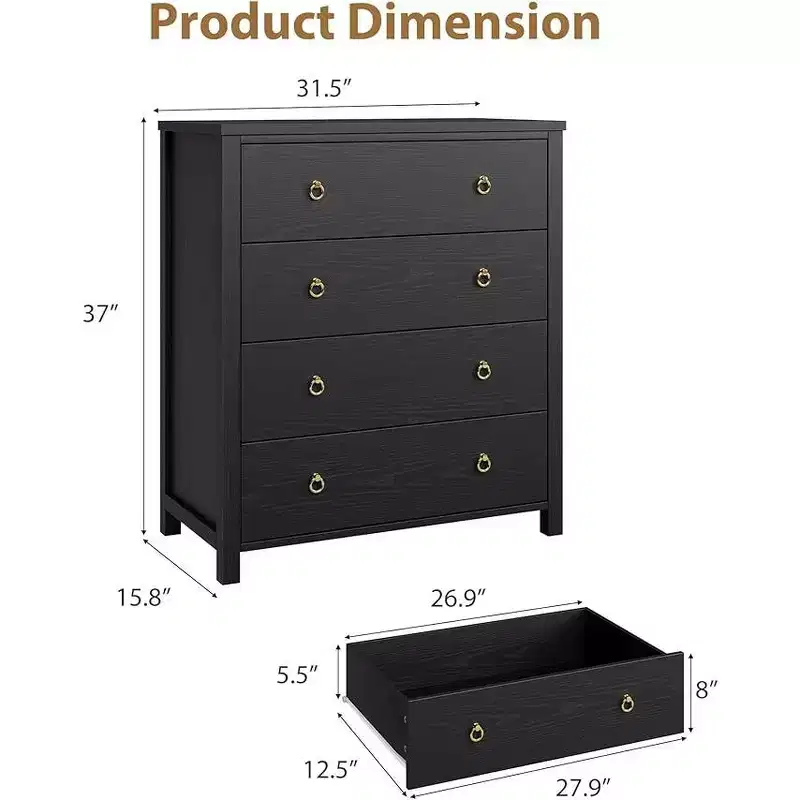 Dresser for Bedroom, Chest of Dressers Tall Dresser for Closet with Drawers Chest with Clothes Storage Cabinet, Drawer Organizer for Living Room