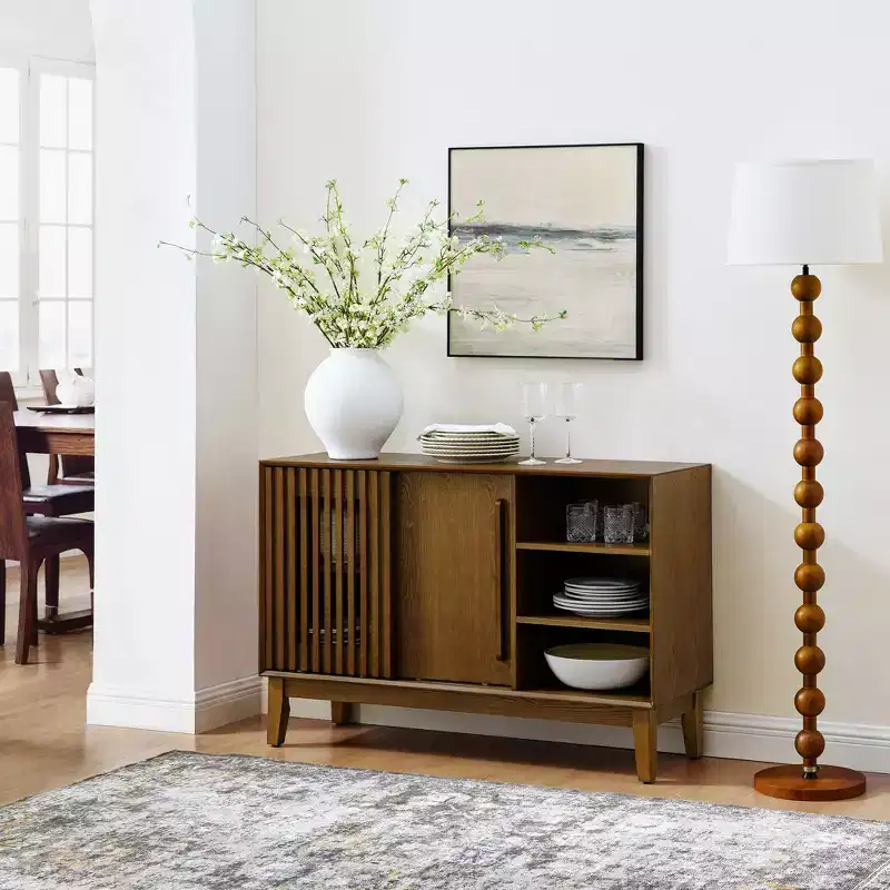 Mid Century Modern Sideboard Buffet 47.3-Inch Console Storage Cabinet TV Stand with Drawers for Living Room Kitchen Dining Room