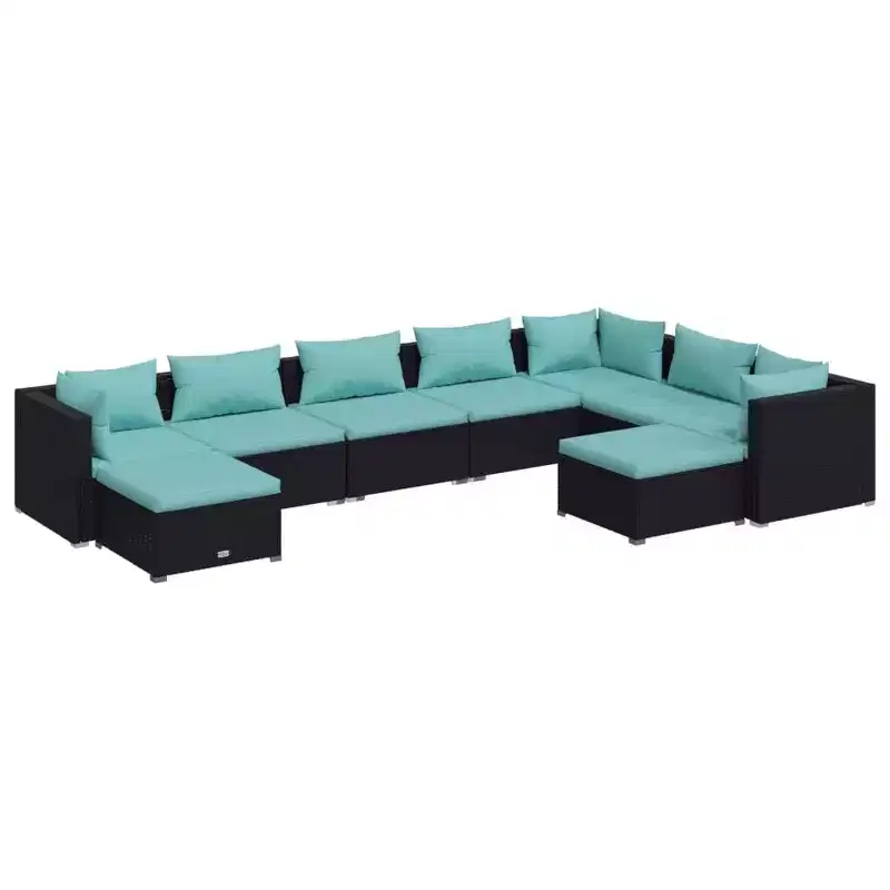 vidaXL Garden Lounge Set PE rattan Large Modular