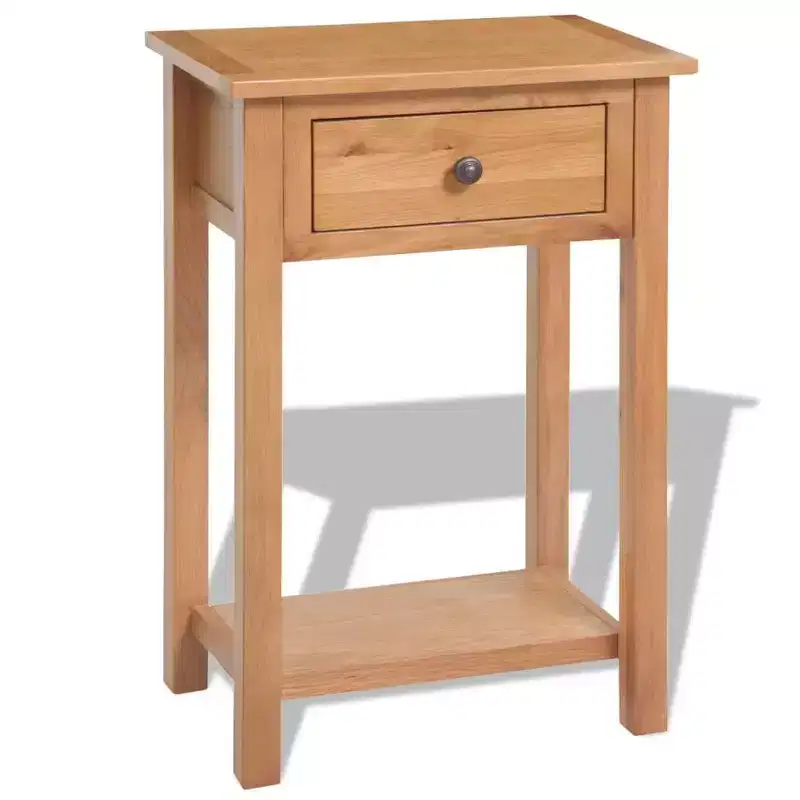Console Table Solid Oak & Engineered Wood