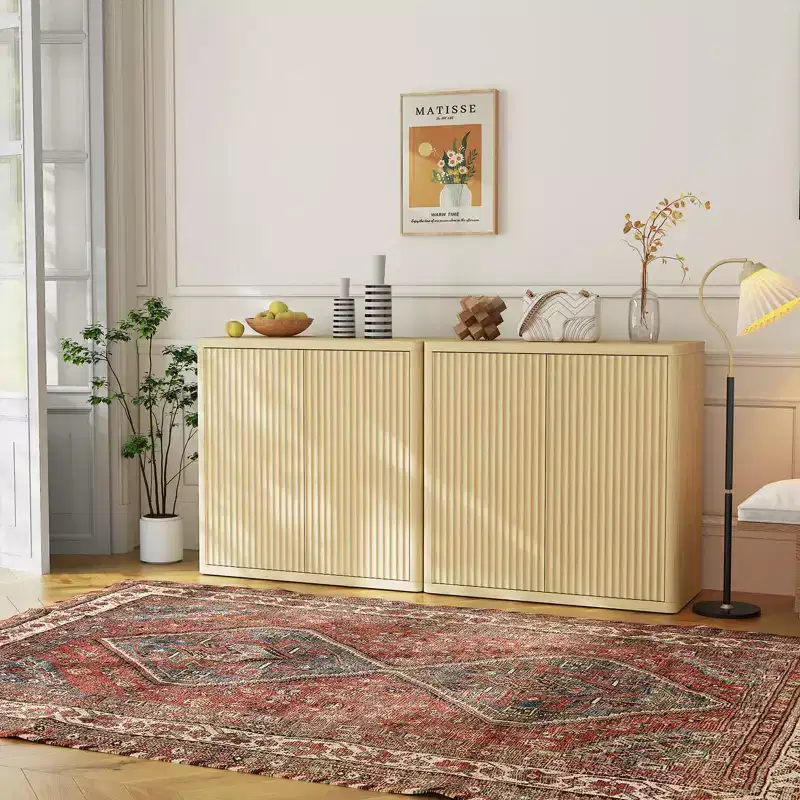 Sideboard Buffet Cabinet with Storage,Modern Accent Sideboard,or Dining Living Room Kitchen Hallway Credenza Buffet Table