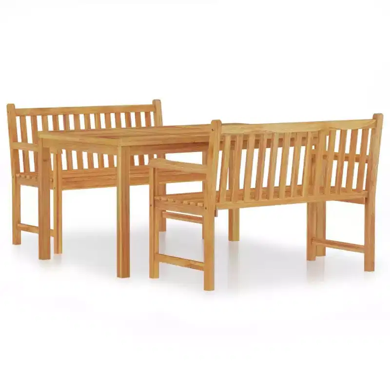 vidaXL Garden Dining Set Natural Teak