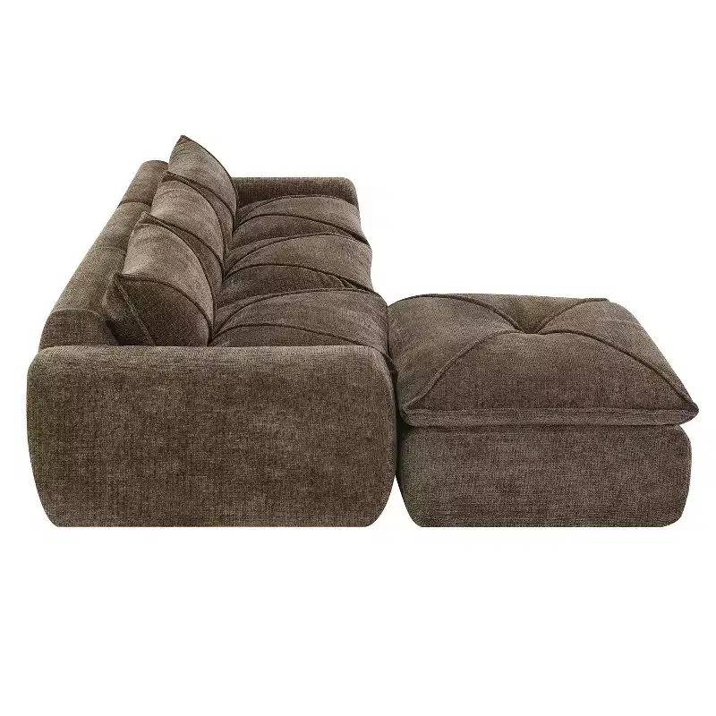 Whisen 116 Modular 4-Seat Sofa Bed, Spacious Foam Filled, Elderly/Baby Safe, No Assembly, Free Combination
