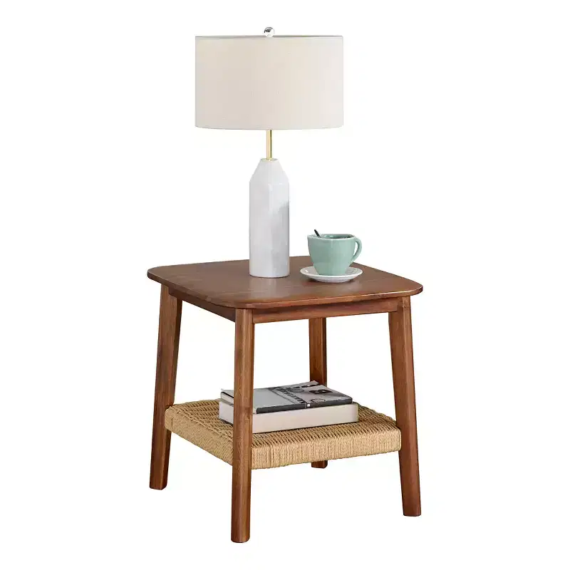 Alaterre Calais Acacia Wood Side Table, Chestnut