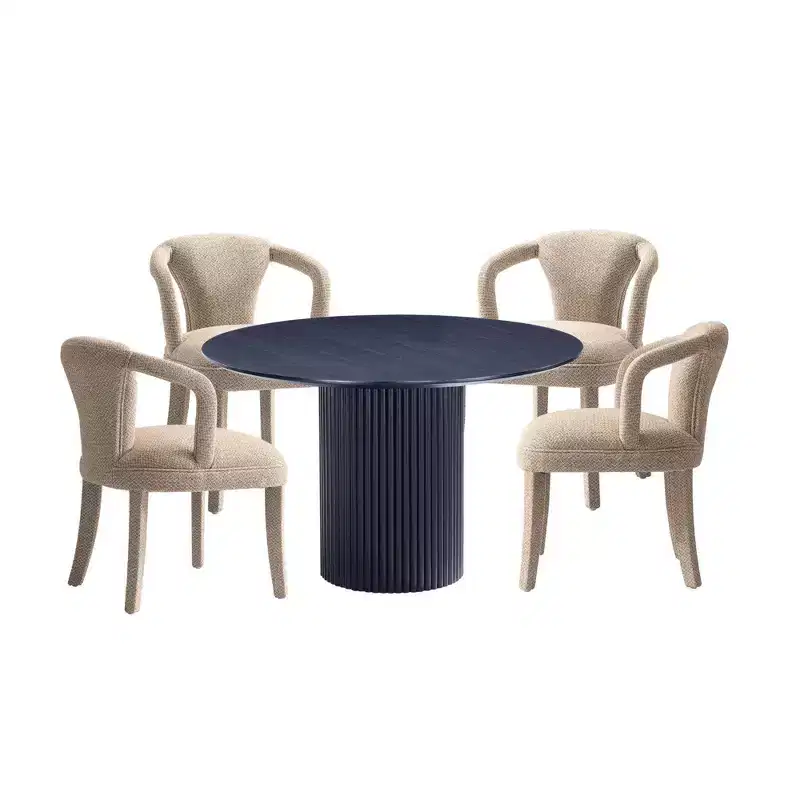 Manhattan Comfort 5pc Hathaway and Palmer Modern Dining Set